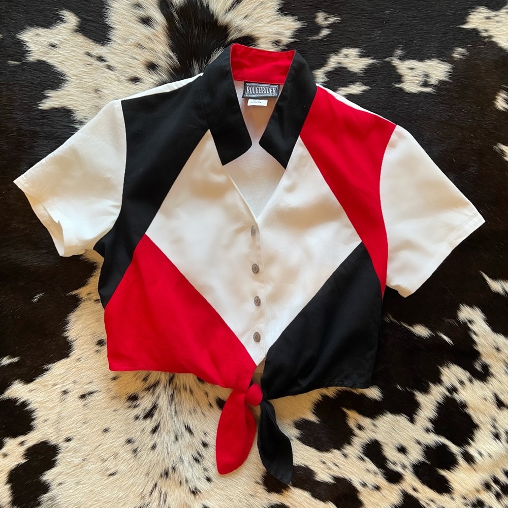 Vintage Rough Rider cropped button up